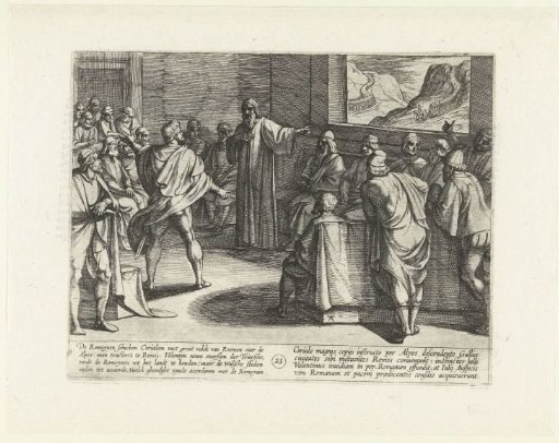 Consultation following the arrival of new Roman troops, 69-70