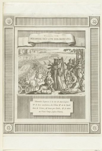 Women and children watch as Civilis fights the Romans, 69-70