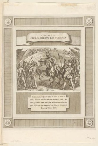 Civilis prevents a quarrel between the Dutch and German soldiers, 69-70