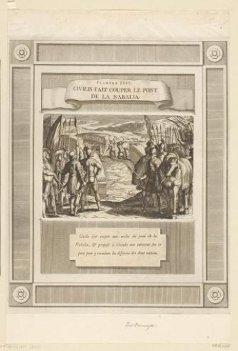 Batavians break the bridge over the IJssel, 69-70