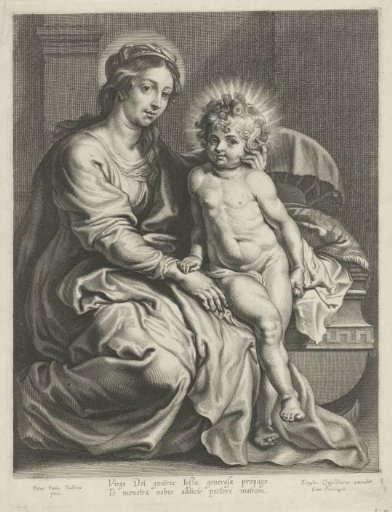 Mary with the Christ Child at the Cradle