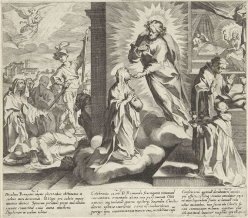 Catherine Shows Her Wounds / Catherine Receives Communion From Christ / Raymond Of Capua Visits Catherine At Home And Finds Christ