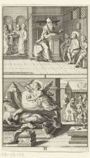 Scenes from the life of Saint Boniface, plates I and II, ca. 672-754
