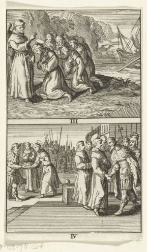 Scenes from the life of Saint Boniface, plates III and IV, ca. 672-754