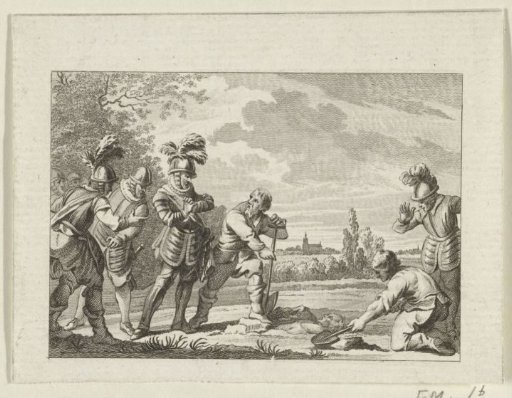 Floris V is shown the place where the body of Willem II lies, 1282