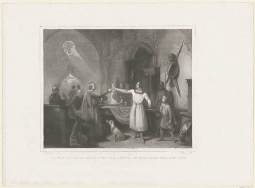 The Geertens-Minnedronk by Floris V, Published Shortly Before His Death, 1296