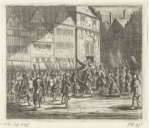 Fierce Crowd in the Street