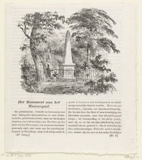 Monument commemorating the battles at the Manpad in 1304