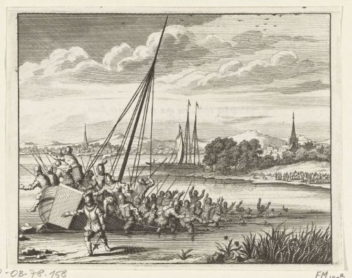 Jan van Renesse and his troops drown in the Lek, 1304