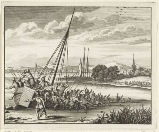 Jan van Renesse and his troops drown in the Lek, 1304