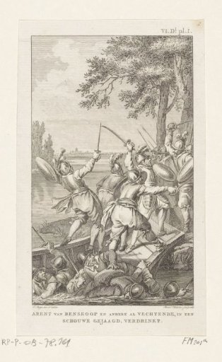 Arent van Benschop, Jan van Renesse and others drown in the Lek, 1304
