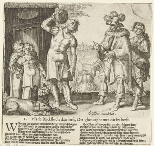 The bailiff attempts to buy the farmer's cow