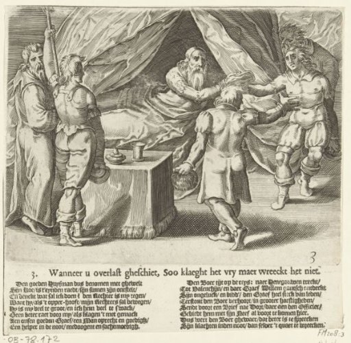 The farmer complains to Count Willem III