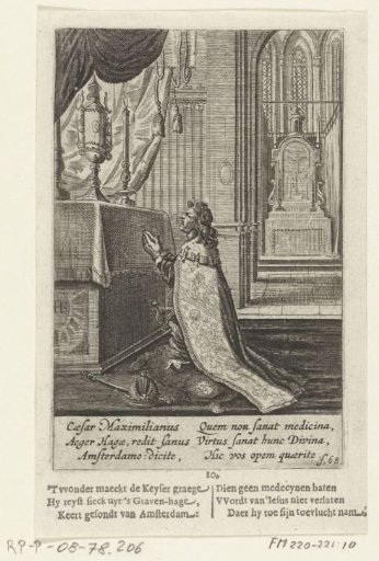 Emperor Maximilian I prays before the Holy Sacrament, 10