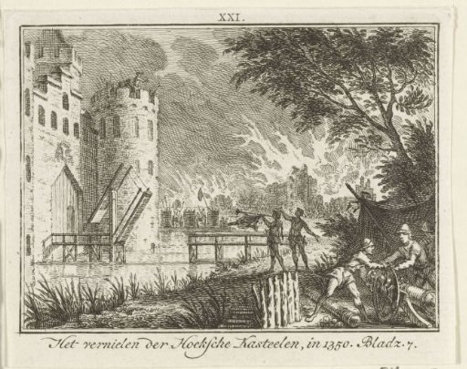 Destruction of the Hook castles, 1350