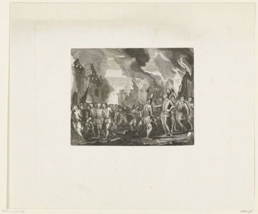 The castle of IJsselstein captured and burned, 1417