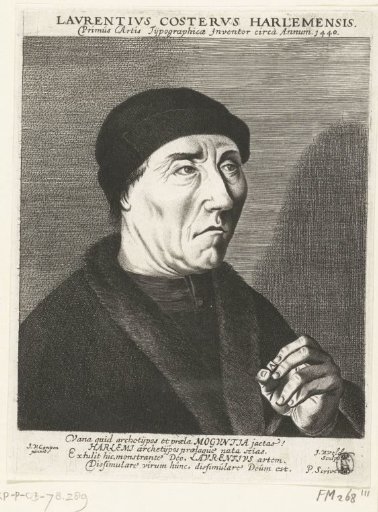 Portrait of Laurens Jansz. Coster