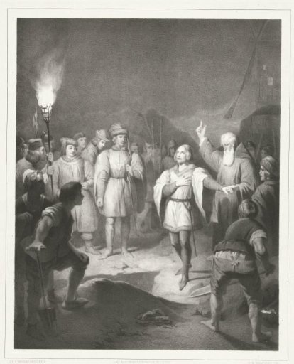 Albrecht Beiling prepares to die, 1426