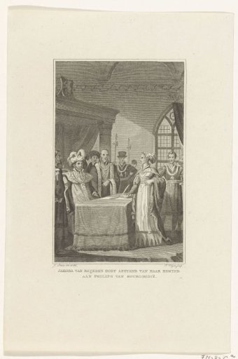 Jacoba of Bavaria makes peace with Philip the Good, 1428