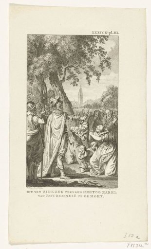 The inhabitants of Zierikzee march to meet Charles the Bold and beg for mercy, 1472