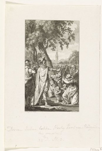 The inhabitants of Zierikzee march to meet Charles the Bold and beg for mercy, 1472