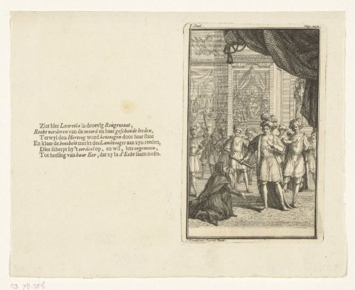 Lucretia begs the duke for justice