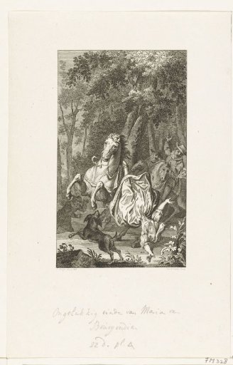 Maria of Burgundy falls from her horse, 1482