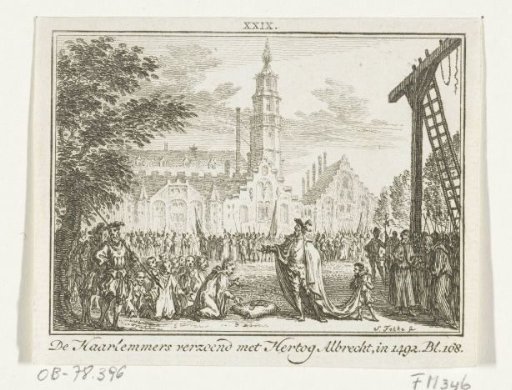 The Haarlemmers reconciled with Duke Albert, 1492