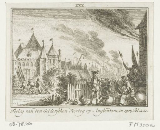 Troops of Charles of Guelders outside Amsterdam, 1507