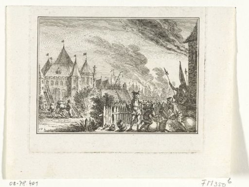 Troops of Charles of Guelders outside Amsterdam, 1507