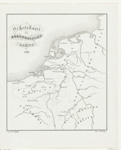 Map of the Burgundian Circle, 1512