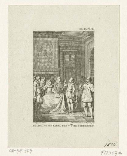 Oath of Emperor Charles V in Dordrecht, 1515