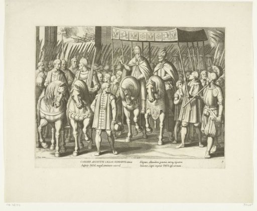 Procession of Emperor Charles V with the Pope at the coronation in Bologna, 1530, no. 3