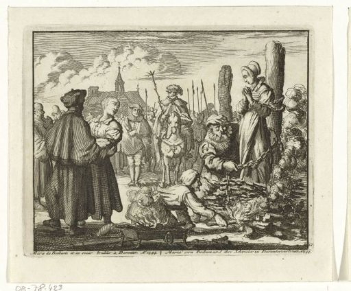 Maria van Beckum and her sister-in-law Ursel of Delden burned, 1544