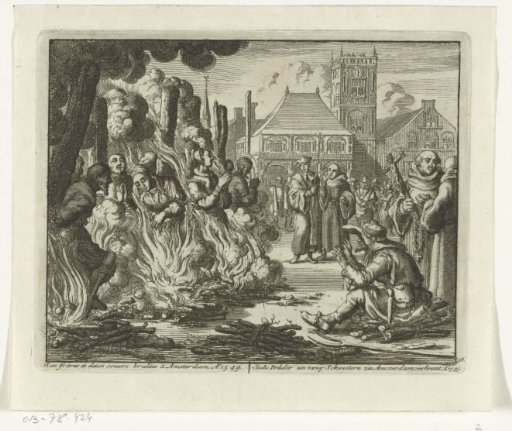 Eight Anabaptists burned in Amsterdam, 1549