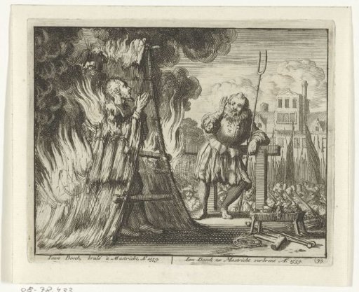 Jan Bosch burned in Maastricht, 1559