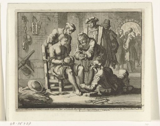 Joost Joosten tortured in prison in Veere, 1560