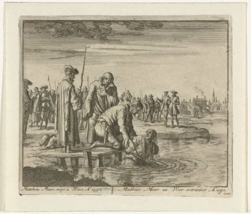Mattheus Mair drowned in Wier, 1592
