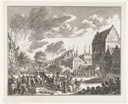 The Hague plundered by Maarten van Rossum, 1528