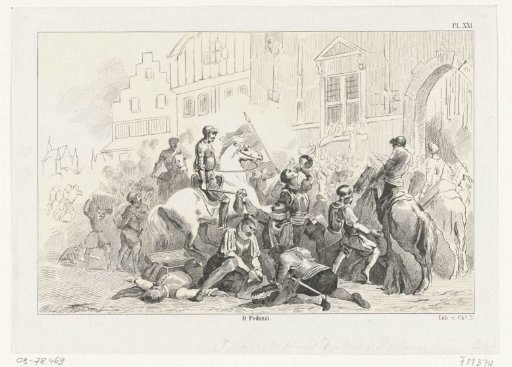 The plundering of The Hague by Maarten van Rossum, 1528