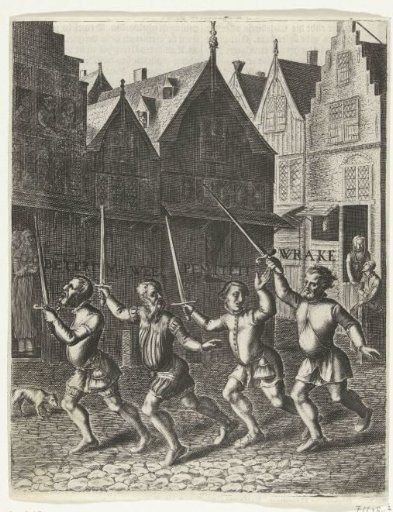 Sword Runners in Amsterdam, 1534