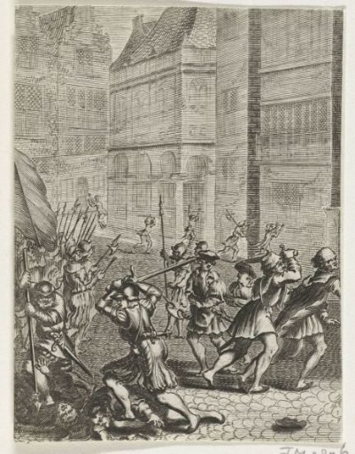 The Anabaptists occupy the Dam, 1535
