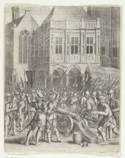 Attack on the Anabaptists in the town hall, 1535