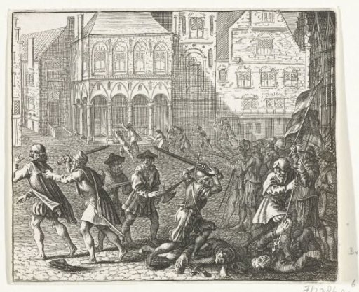 The Anabaptists occupy the Dam, 1535