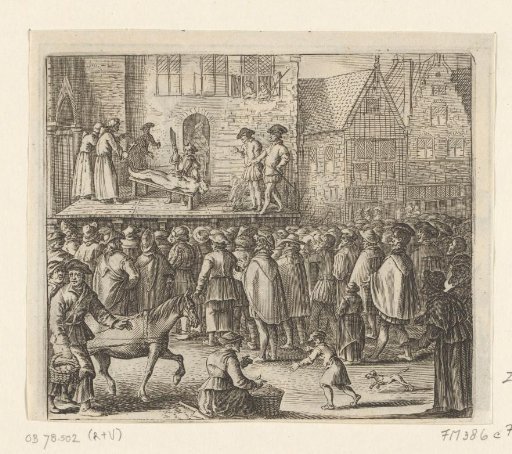 Execution of the Anabaptists on the scaffold at the Dam, 1535