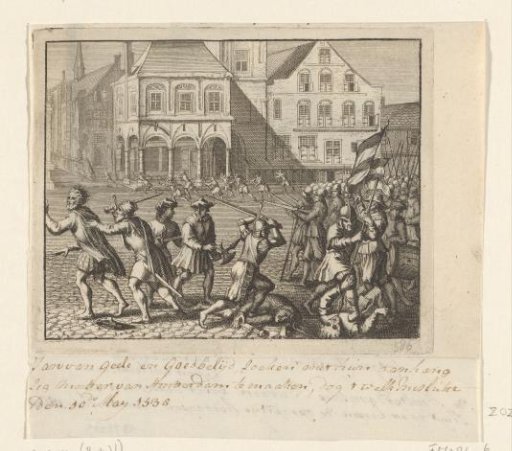 The Anabaptists occupy the Dam, 1535
