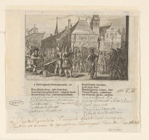 Attack on the Anabaptists in the town hall, 1535
