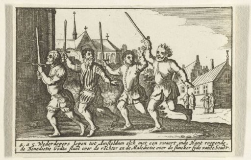 Sword runners in Amsterdam, 1534