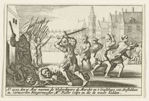 The Anabaptists occupy the Dam, 1535
