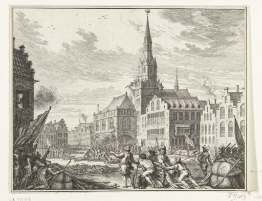Struggle with the Anabaptists on the Dam in Amsterdam, 1535